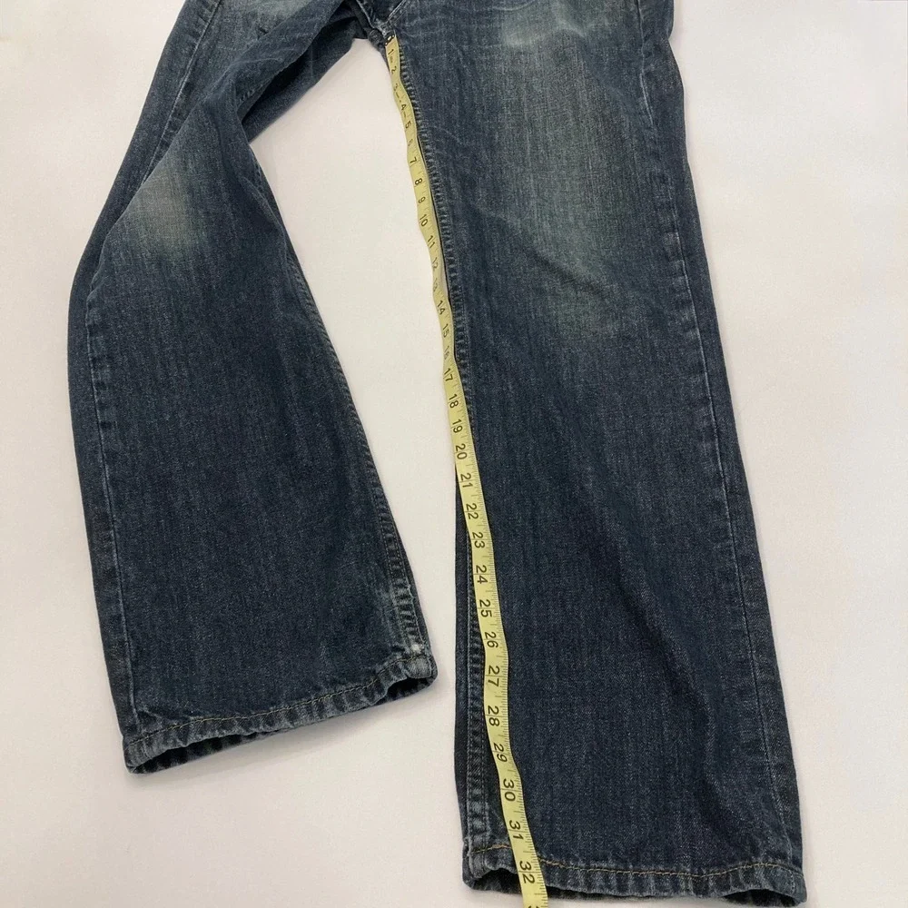 Levi's 514 Jeans Mens 34x34 Straight Leg Blue Worn In 100% Cotton